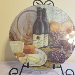 Tuscan themed glass cutting board